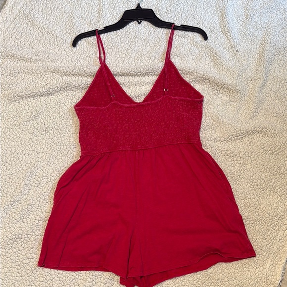 Wild Fable- Cute and Comfy Red Women's Romper - Picture 4 of 4